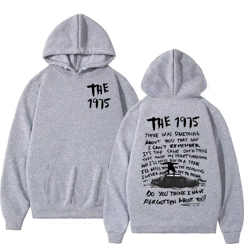 Retro the 1975 about You Print Hoodie Men'S Hip Hop Gothic Pullover Sweatshirt Casual Fashion Oversized Hooded Unisex Streetwear