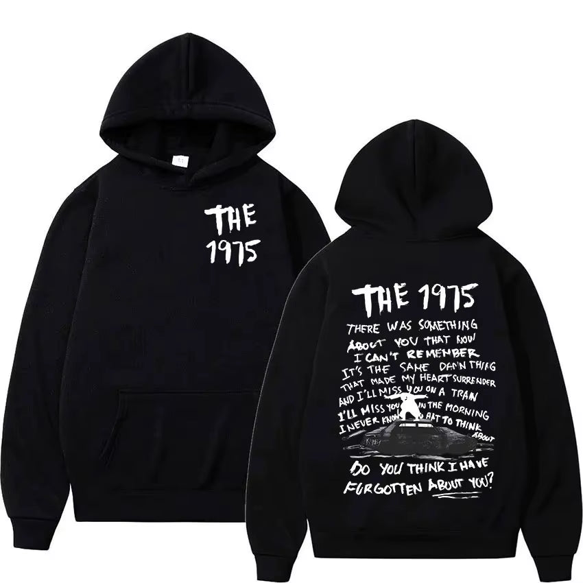 Retro the 1975 about You Print Hoodie Men'S Hip Hop Gothic Pullover Sweatshirt Casual Fashion Oversized Hooded Unisex Streetwear