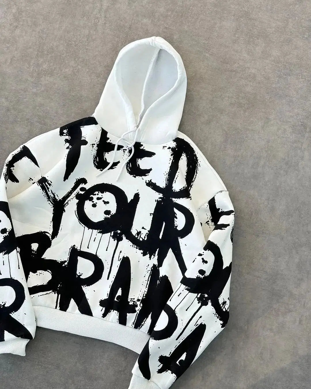 Y2K Sweatshirt Hoodie Oversized Letter Print Retro Hip Hop Pullover Hoodies Harajuku New Men and Women Goth Hooded Streetwear