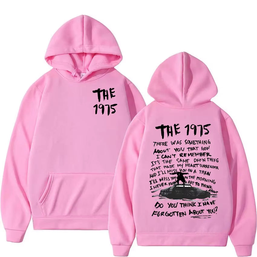 Retro the 1975 about You Print Hoodie Men'S Hip Hop Gothic Pullover Sweatshirt Casual Fashion Oversized Hooded Unisex Streetwear
