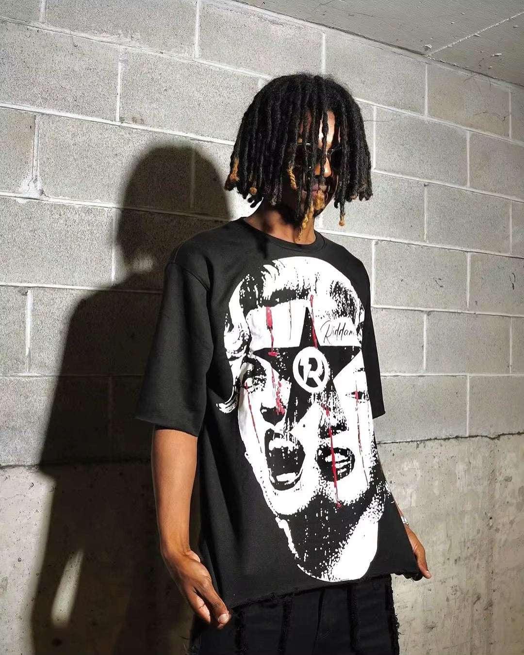 Gothic Punk Oversized Graphic T Shirts Y2K Top Hip Hop Harajuku Short Sleeved Men Women Loose Versatile T Shirt Streetwear Hot