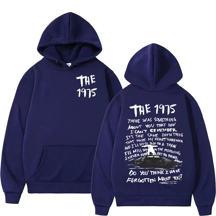Retro the 1975 about You Print Hoodie Men'S Hip Hop Gothic Pullover Sweatshirt Casual Fashion Oversized Hooded Unisex Streetwear