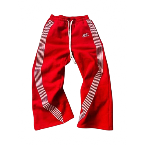 Men's Letter & Stars Striped Pants
